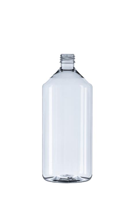 1L Clear PET Pharma Veral, 28mm ROPP Neck